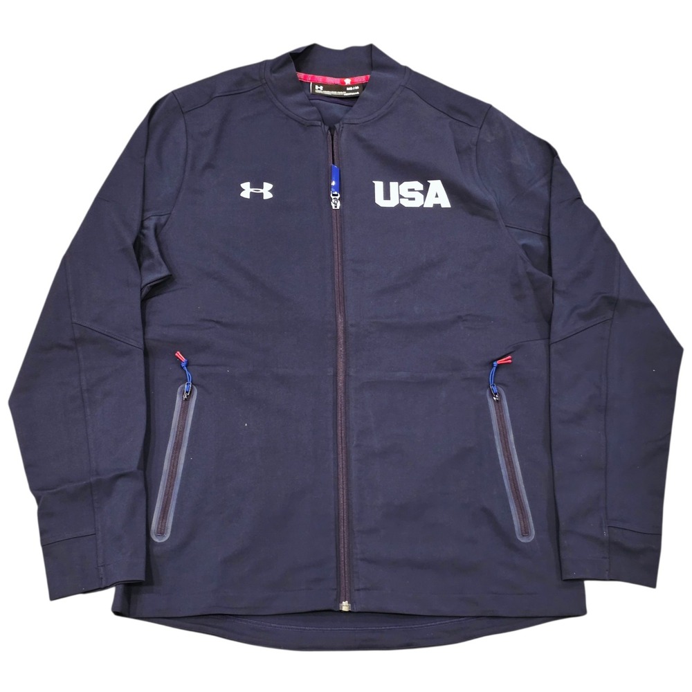 Under Armour Team USA Olympics Jacket Mens M Navy NWT 1282388-410 $199
